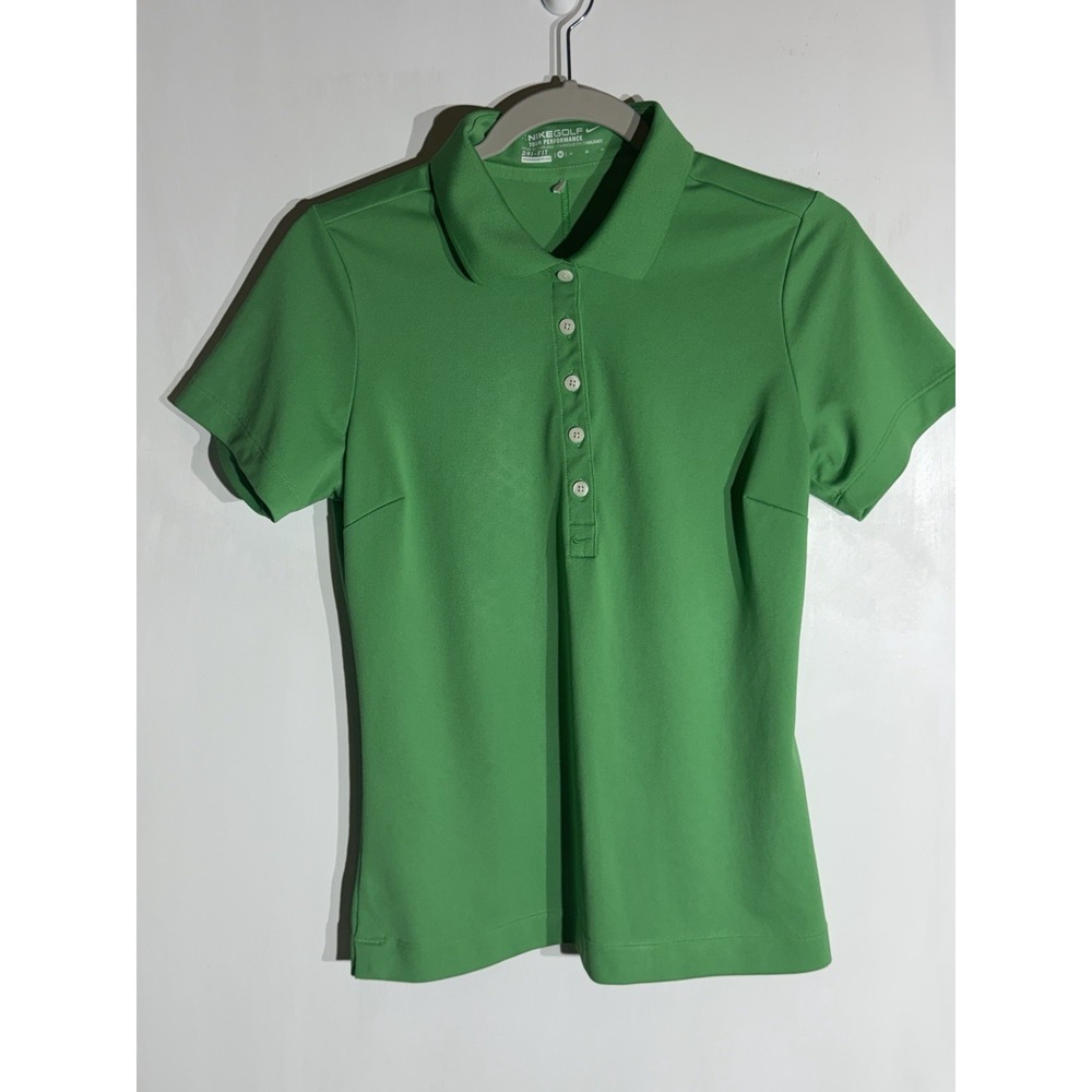 Nike Golf Tour Performance Dri Fit Women's Polo Shirt Size Medium Green